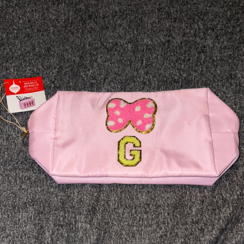 Pink “G” Nutcracker Zip Pouch